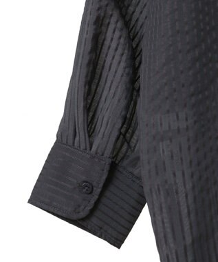 AMERICAN HOLIC シャドーストライプオーバーシャツ Charcoal Gray