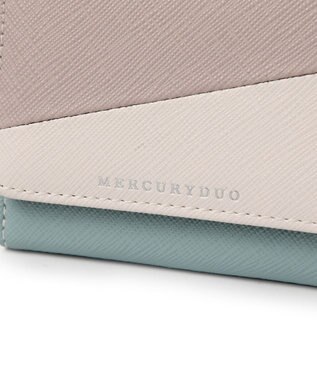 style code 【MERCURYDUO/マーキュリーデュオ】ダイアナ　トリコカラー口金ミニ財布 ミント