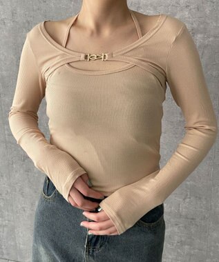 WEGO 【２点セット】カーデ付きアンサンブル