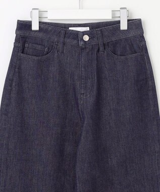 自由区 【洗える】ウスカルデニム ワイドパンツ インディゴ