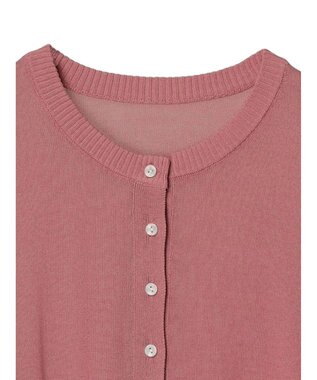 earth music&ecology シアークルーカーディガン Pink