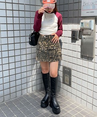 WEGO ラインストーンサイドドロストラグランロンT ワイン