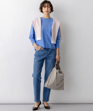 23区 S 23区DENIM ストレートフィット デニムパンツ スカイブルー系