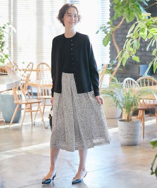 自由区 【XSサイズ～/洗える/セット可】シャインハイゲージ カーディガン ネイビー系