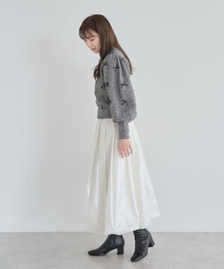 Green Parks ・ＡＮＤＳＥＡＲＣＨ　メニーリボンニットプルオーバー Charcoal Gray