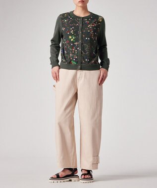 Paul Smith Keepsake プリントコンビ カーディガン カーキ