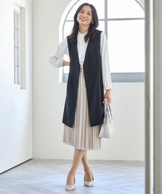 ANY 【ストレッチ/セットアップ可】イージィケアストレッチジレ ブラック