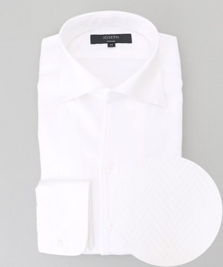 ツイルへリンボンクレイジー　イタリアンカラードレスシャツ