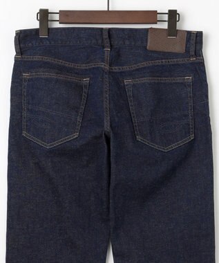 JOSEPH ABBOUD 夏デニム【麻混/薄めJAPANファブリック/ストレッチ】ライトオンスストレッチデニムパンツ ネイビー系