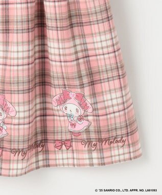 ANY KIDS 【マイメロディ＆クロミ×ANY KIDS】チェック ジャンパースカート ピンクチェック×マイメロディ