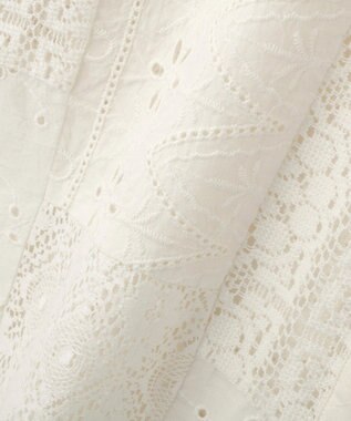 AMERICAN HOLIC レースパッチワークシャツ Off White