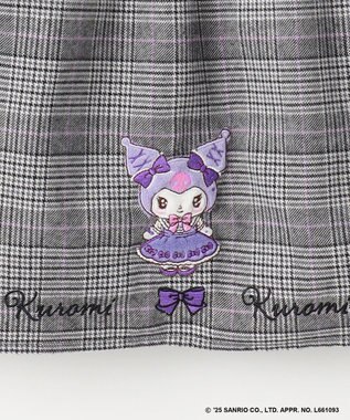 ANY KIDS 【マイメロディ＆クロミ×ANY KIDS】チェック ジャンパースカート グレーチェック×クロミ