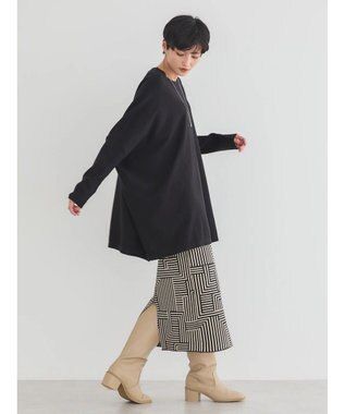 AMERICAN HOLIC バイパチポンチョライクＢＩＧニットチュニック Black