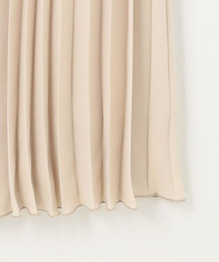 組曲 【KUMIKYOKU NAVY】ジャージーコンビプリーツ ワンピース ベージュ系