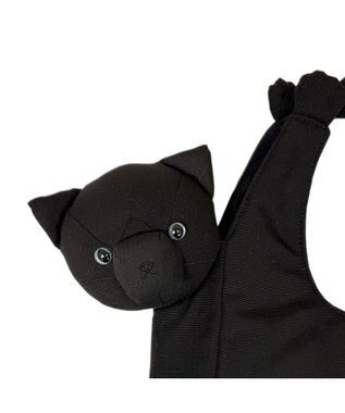 ROOTOTE 1034【ネコトート】EU.ラウンド.ブラブラネコ-A 03：ブラック