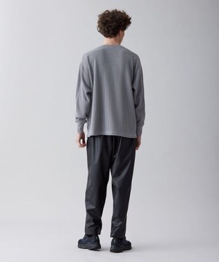 UNFILO MENS イージーケア ワッフル クルーネック [23年春夏商品] グレー
