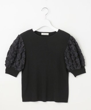 ブーケスリーブ ニットプルオーバー