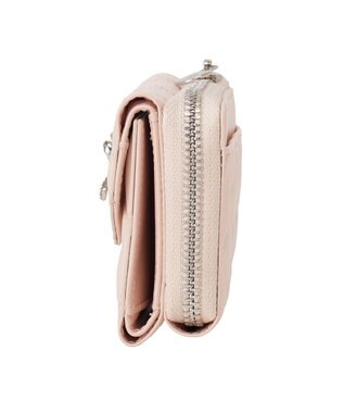 Maison de FLEUR リボンビジューキルティングウォレット Light Pink