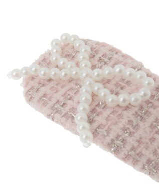 Maison de FLEUR リボンツイードスリーピン Light Pink