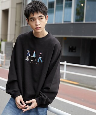 WEGO CITYBOYSプルオーバー ブラック