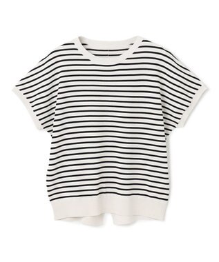 UNFILO スゴ機能美 コンパクト ニット グレージュ×ブラック