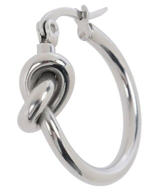 Green Parks ・ＨＡＬＦ　ＴＩＭＥ　サージカルノットデザインピアス Silver