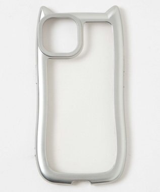 WEGO 猫耳フレームiphoneケース（シルバー） 柄3