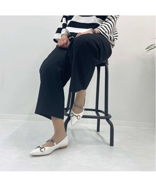 MODE ET JACOMO <MODE ET JACOMO>ポインテッドトゥメリージェーンパンプス ホワイト