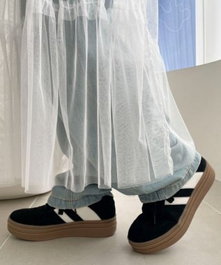 WEGO ローテクダブルラインスニーカー ブラック