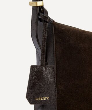 LIBERTY. コンプトン スエード ホーボーバッグ ブラウン