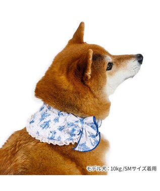 PET PARADISE ペットパラダイス クールバンダナ 《 トワルドジュイ》 中型犬 ホワイト×ブルー