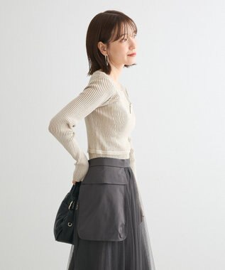 Green Parks ・ＡＮＤＳＥＡＲＣＨ　リブフェイクレイヤードニット Ivory