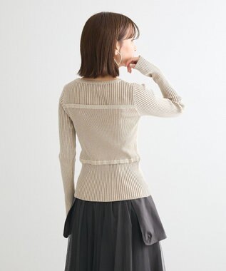 Green Parks ・ＡＮＤＳＥＡＲＣＨ　リブフェイクレイヤードニット Ivory