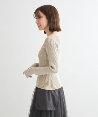 Green Parks ・ＡＮＤＳＥＡＲＣＨ　リブフェイクレイヤードニット Ivory