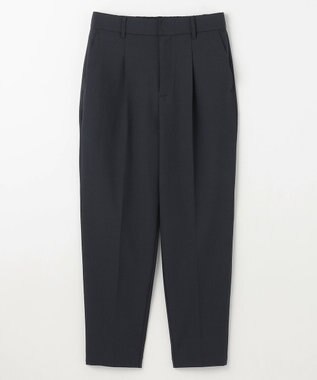 ANY L 【洗濯機可/ストレッチ/ウエストゴム/セットアップ可】イージーケアテーパードパンツ ネイビー