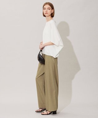 ICB 【接触冷感・UVカット・速乾・洗える】マットスキューバ ドルマンスリーブプルオーバー オフホワイト系