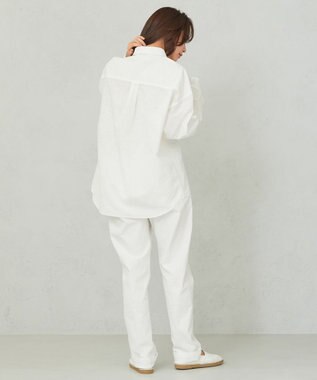 JOSEPH ABBOUD MOUNTAIN 【SPACE／UNISEX】オーバーペイズリー シャツ ホワイト系6