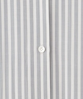 ICB 【接触冷感・洗える】 キュプラローンストライプ ワンピース ティールグレーストライプ系