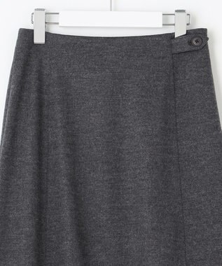 J.PRESS LADIES S アクアレジェンドウールジャージー スカート ライトグレー系