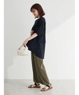 Green Parks カットドッキングフレアラインプルオーバー Black