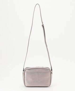 LA BAGAGERIE ランダムプリーツショルダーバッグ ガンメタリック