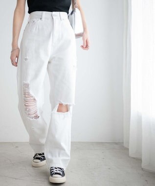 WEGO ヘビークラッシュローライズパンツ