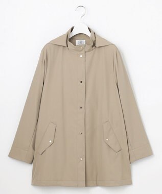 J.PRESS LADIES 【洗える・撥水】ドライツイルストレッチ フーディ アウター モカ系