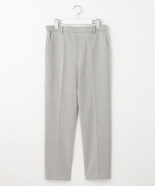 自由区 【撥水加工・洗える】TRギャバ裏起毛テーパード パンツ ライトグレー系