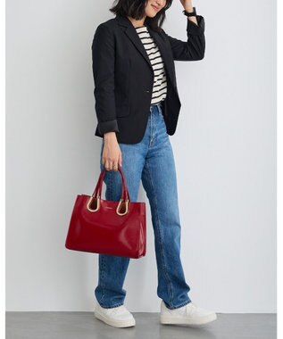 MioFIRANO ホースシューエナメルハンドバッグ 2WAY　FIRANO フィラノ RED