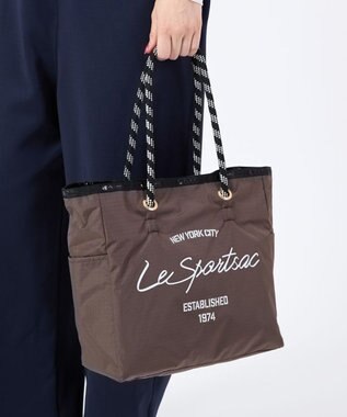 LeSportsac ML 2 WAY TOTE        /2ウェイチョコレート/ブラックシャイン 2ウェイチョコレート/ブラックシャイン