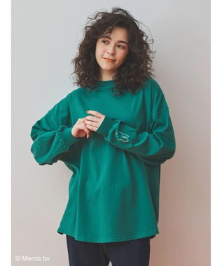 Green Parks ｍｉｆｆｙ／袖刺繍ロンＴ Green