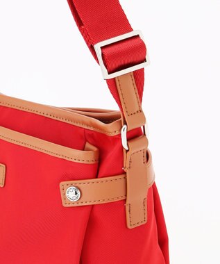 LA BAGAGERIE 【撥水ナイロン】ベーシックポシェット レッド