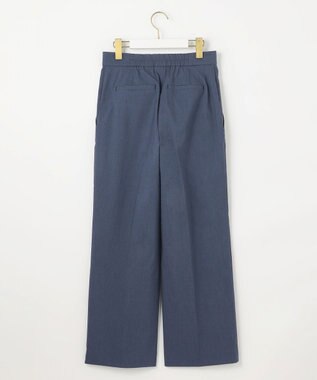 ANY SIS 【ストレッチ・接触冷感・撥水・UVカット・洗える】エアリーストレッチ ワイドパンツ シャンブレー