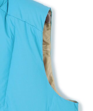 J.PRESS MEN ナイロンワッシャータフタ ダウンベスト スカイブルー系